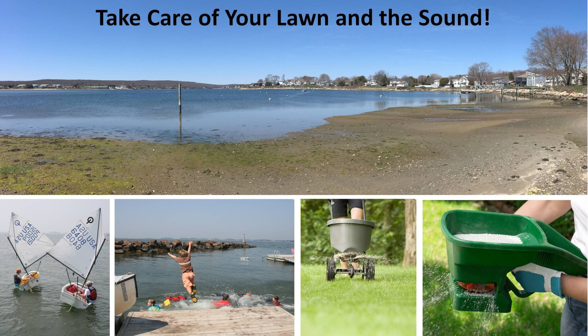 Mago Point, CT, Sound Sailors and Swimmers, and Fertilizers © R. Lowenthal, S. Harold, and iStock purchased